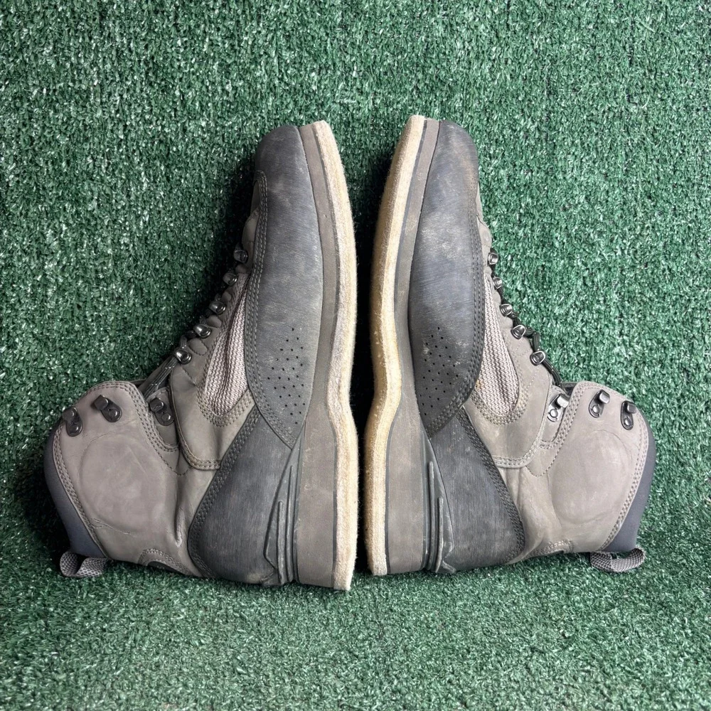 Simms L2 Felt Sole Wading Gorpcore Waterproof Fly Fishing Boots Grey Mens Sz 11